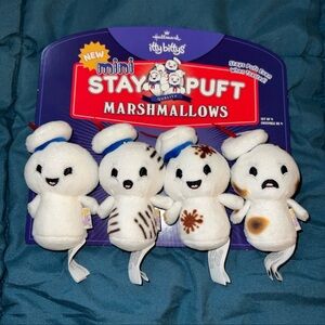 NWT HALLMARK ITTY BITTYS GHOSTBUSTERS MINI STAY PUFT MARSHMALLOWS PLUSHIES